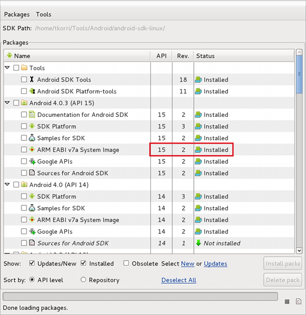 SDK manager