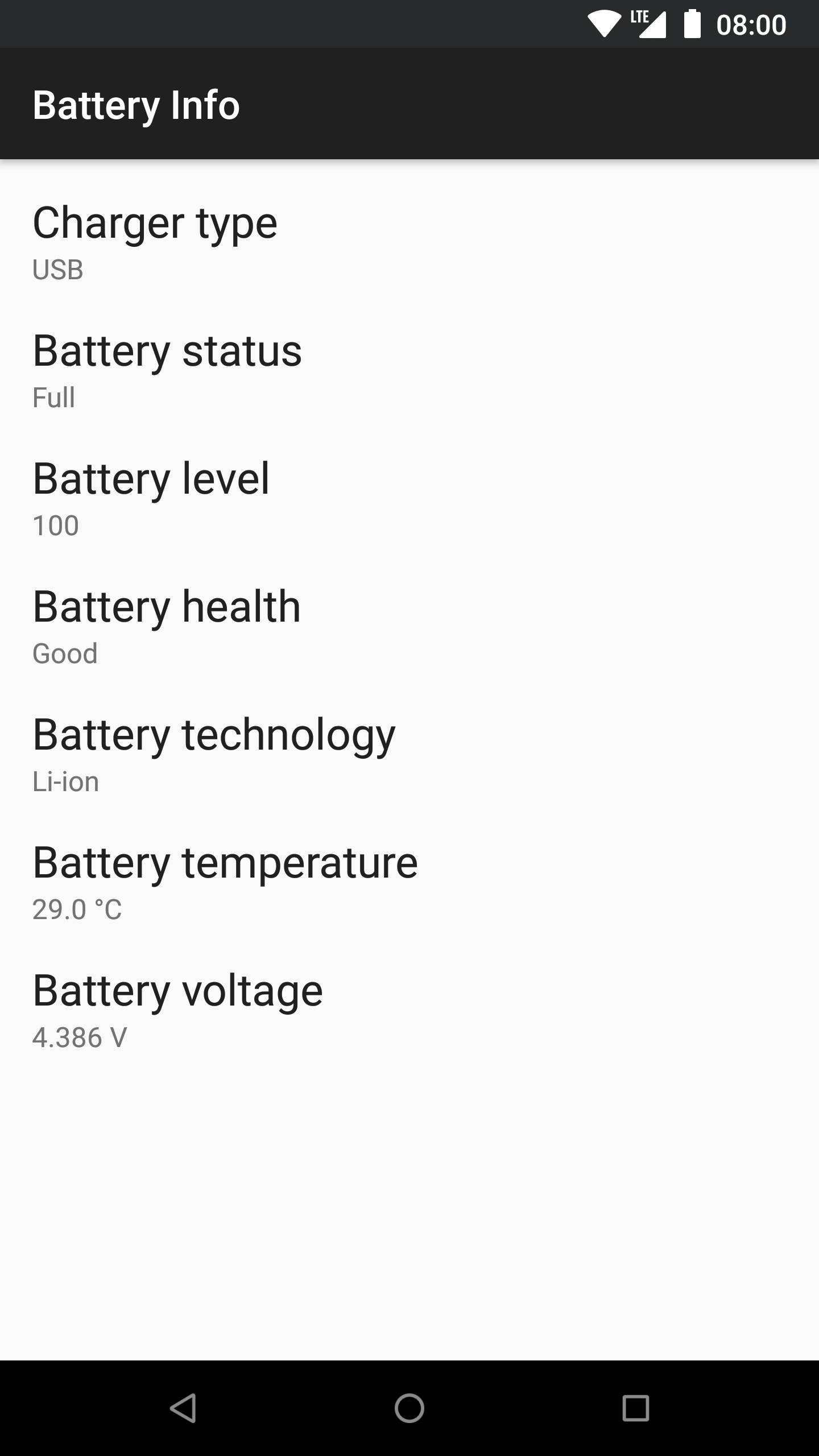 Battery info